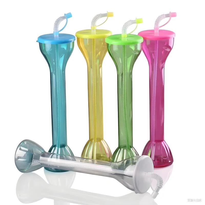 20 oz Party Plastic Cup W/ Lid and Straw 1
