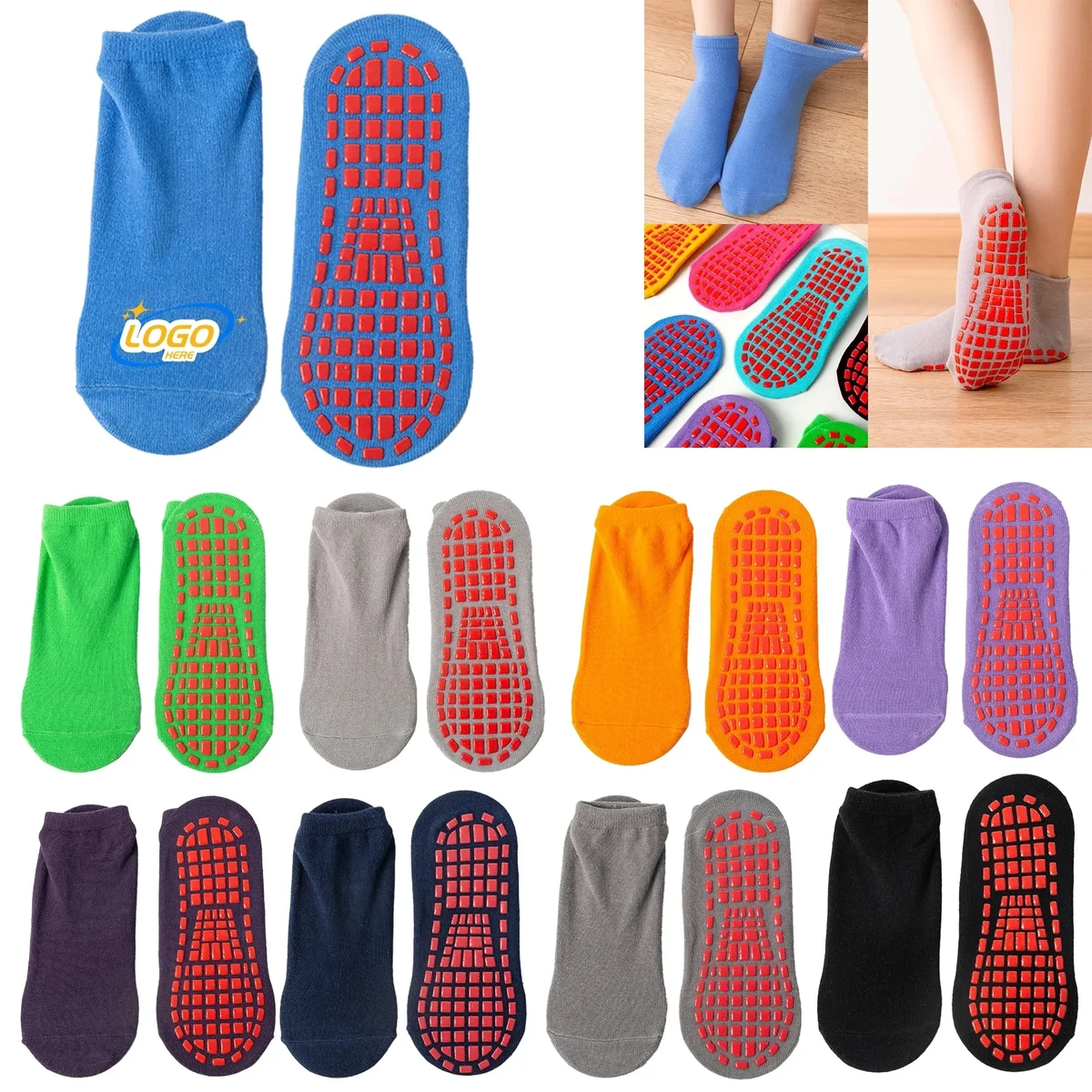 Unisex Non Slip Grip Socks 1