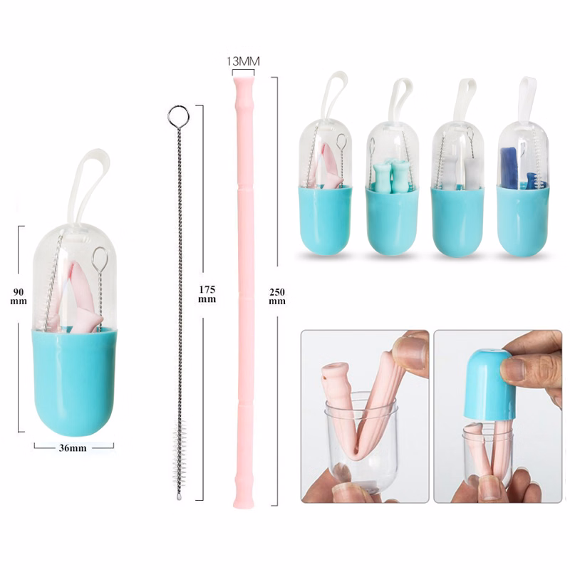 Folding Capsule Straw