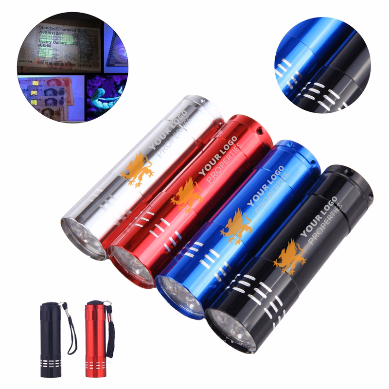 MOQ 100 Compact Aluminum Cylinder Flashlight Keychain
