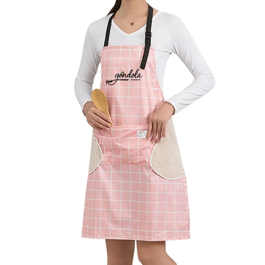Peach Heart Wipes Hand Apron 1