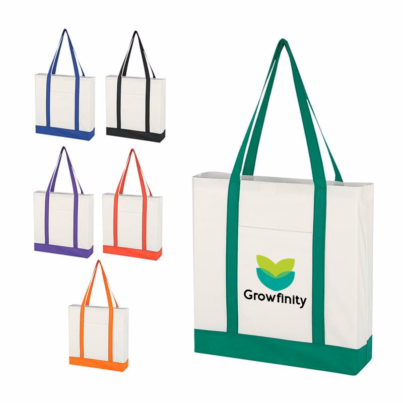 Trim-Colored Water-Resistant Tote