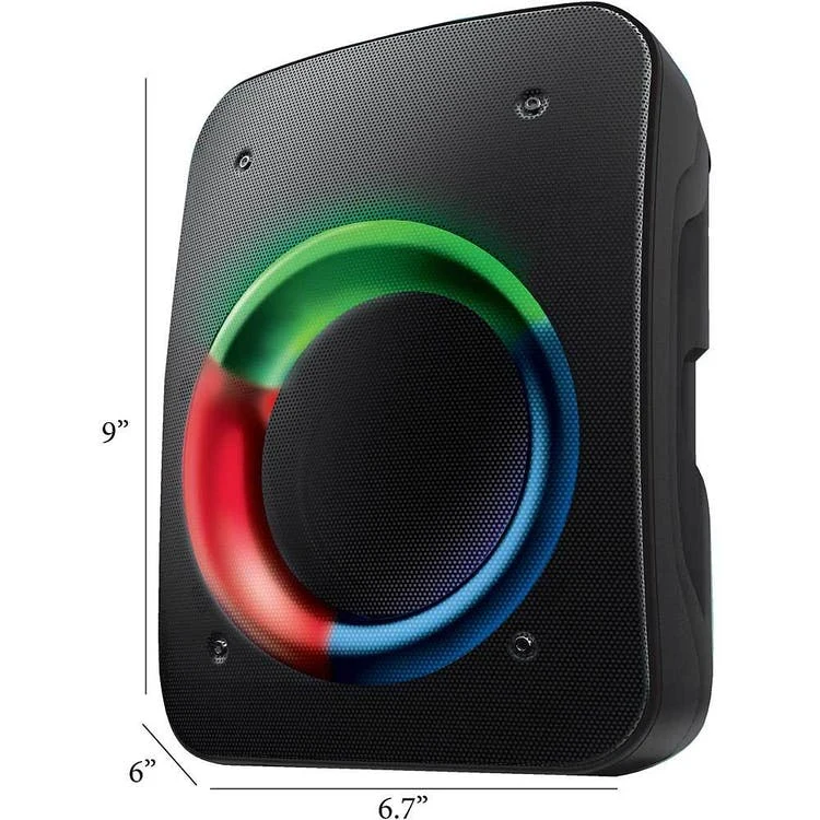 Wireless Party Speakers - Black LED Small 1