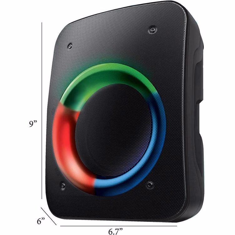 Wireless Party Speakers - Black LED Small