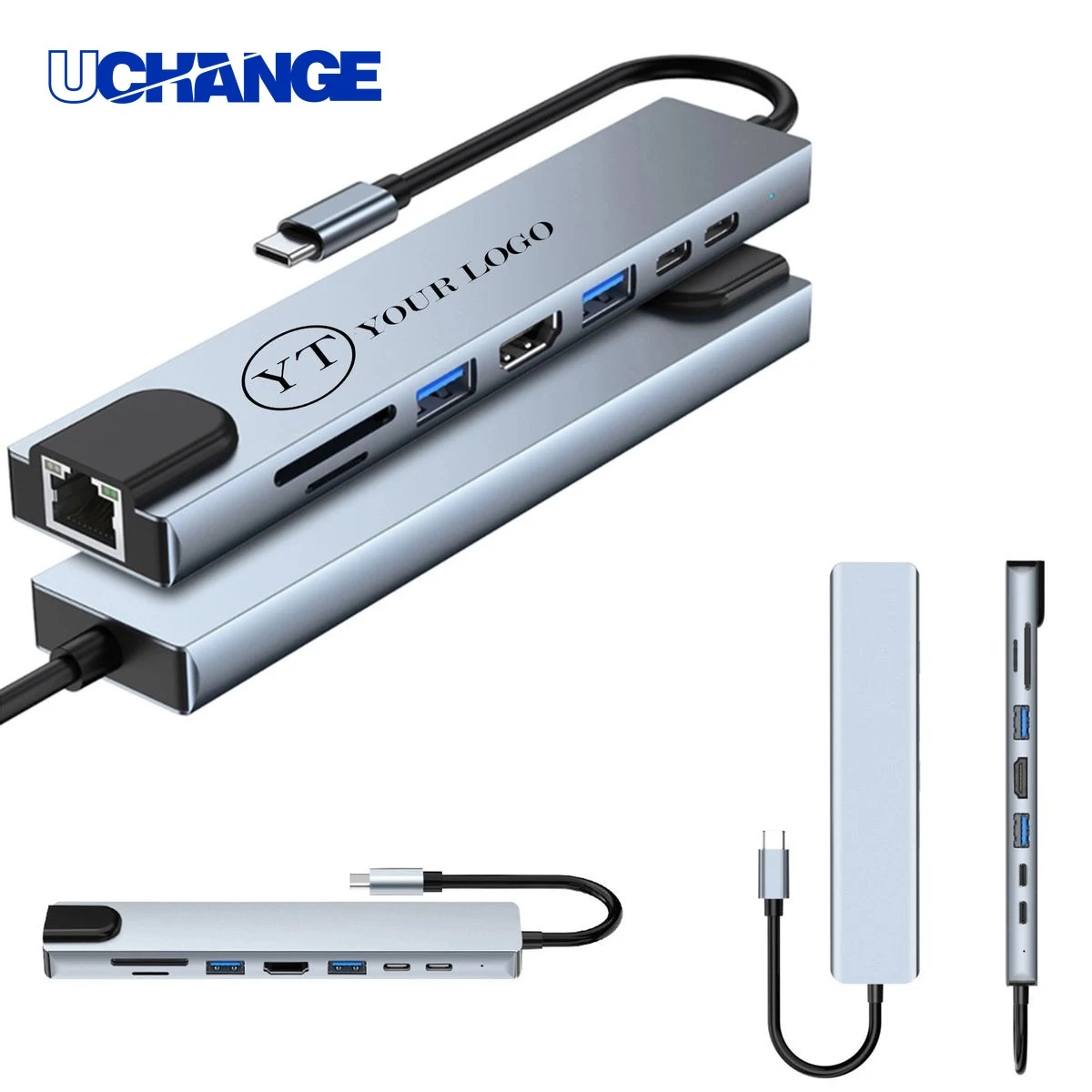 8-in-1 USB C Hub Adapter 1