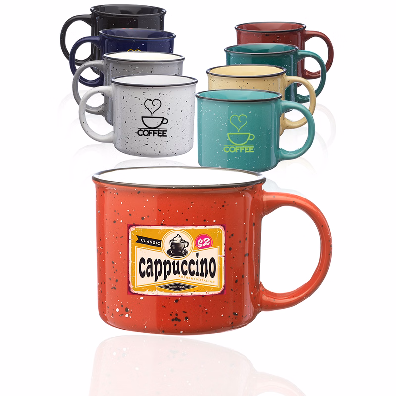 13 oz. Speckled Ceramic Coffee Mug - Colors