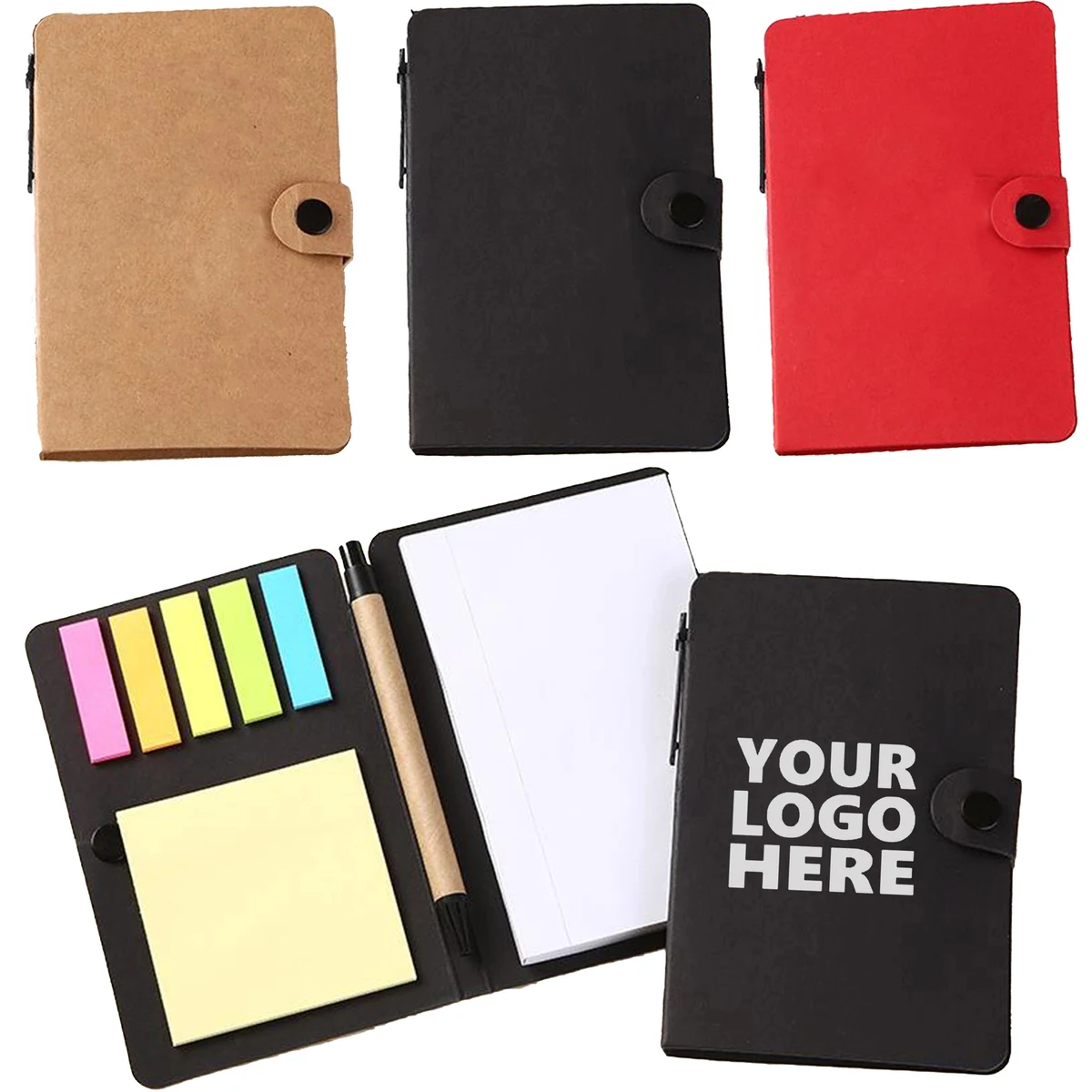 Sticky Notes Business Notebook with Pen 1