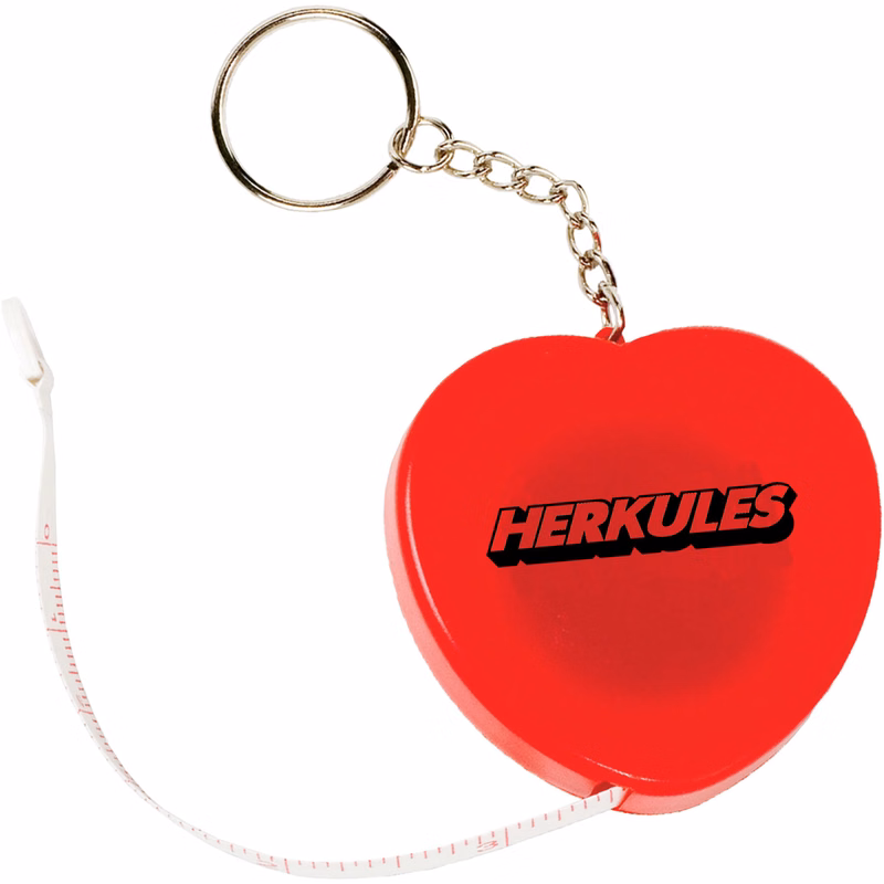 Heart Tape Measure Key Tag