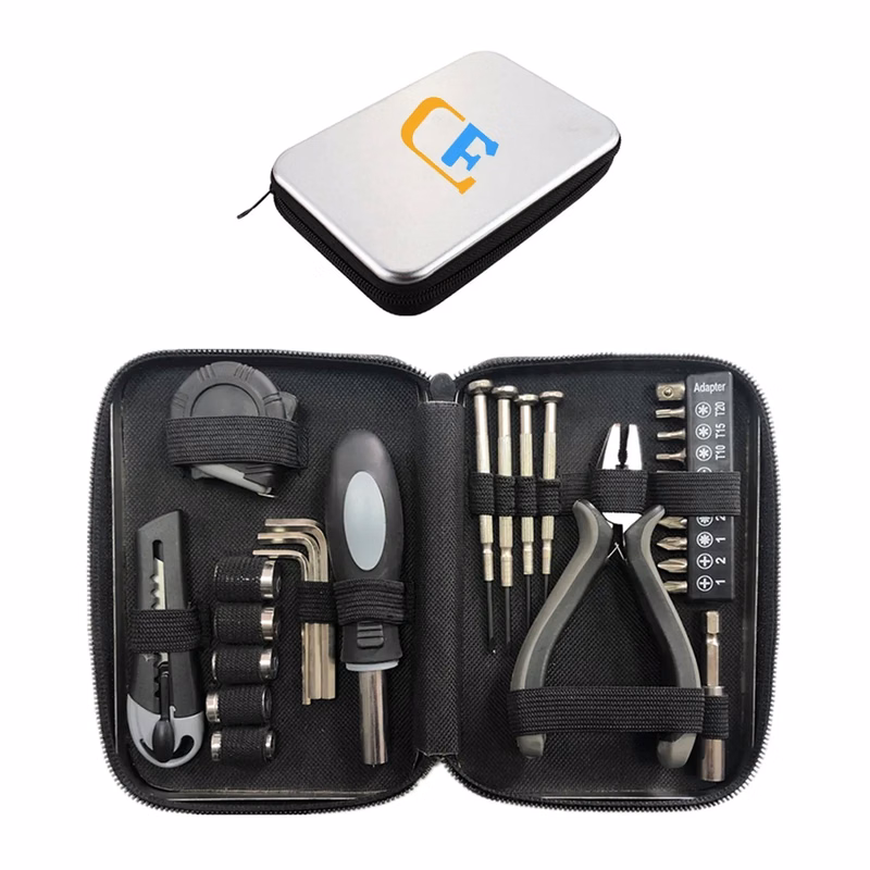Household Tool Kit with Metal Box