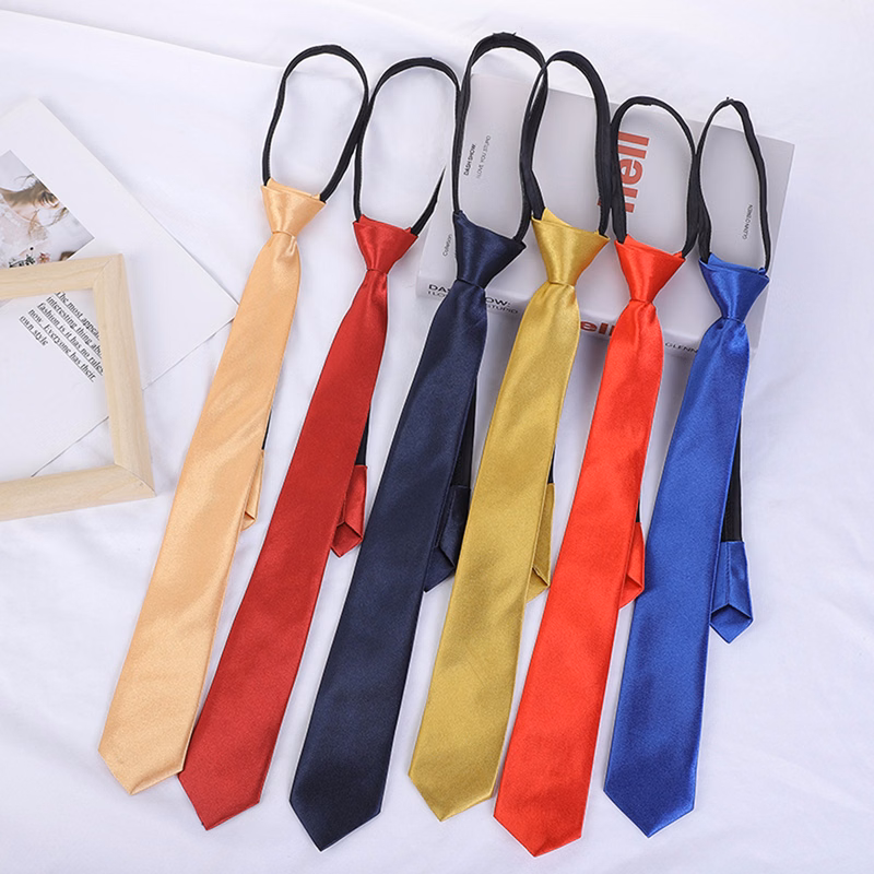 Sheer Color Polyester Necktie