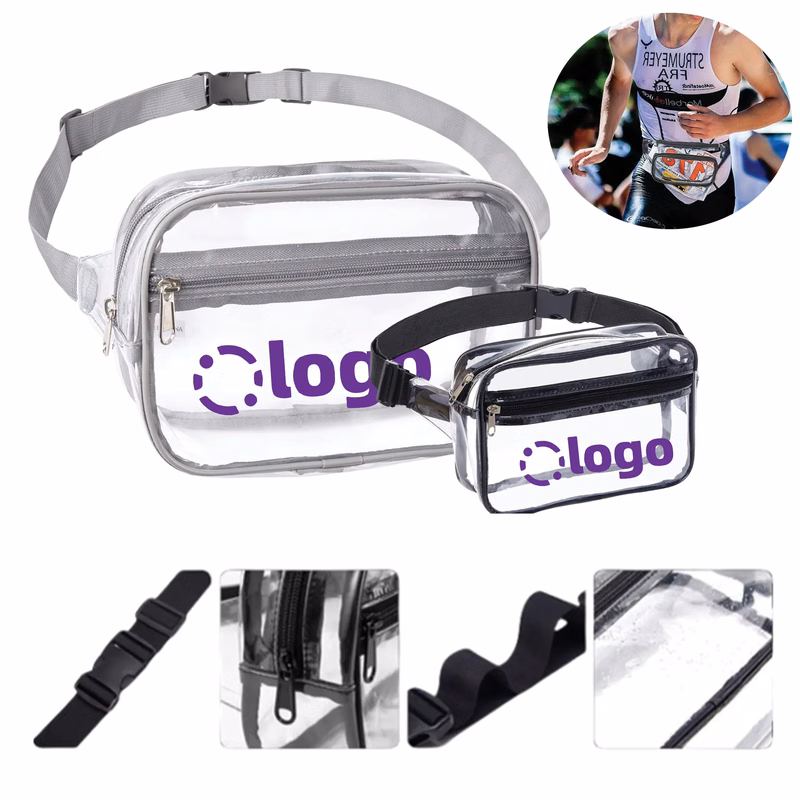 Transparent Zippered Fanny Pack