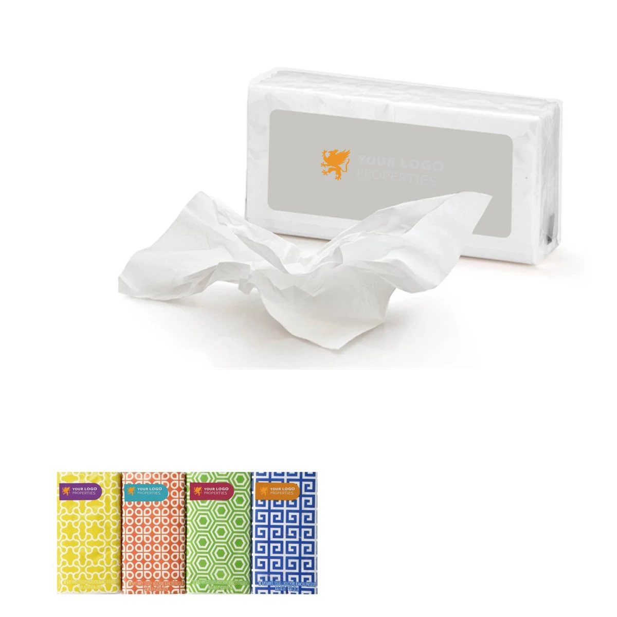 MOQ 200 Personalized Mini Facial Tissues Pack For Events & Promotions 1