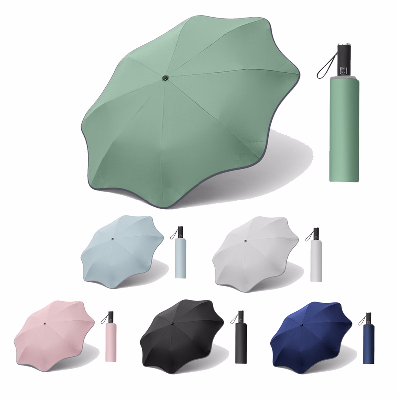 Rounded Automatic Folding Umbrellas