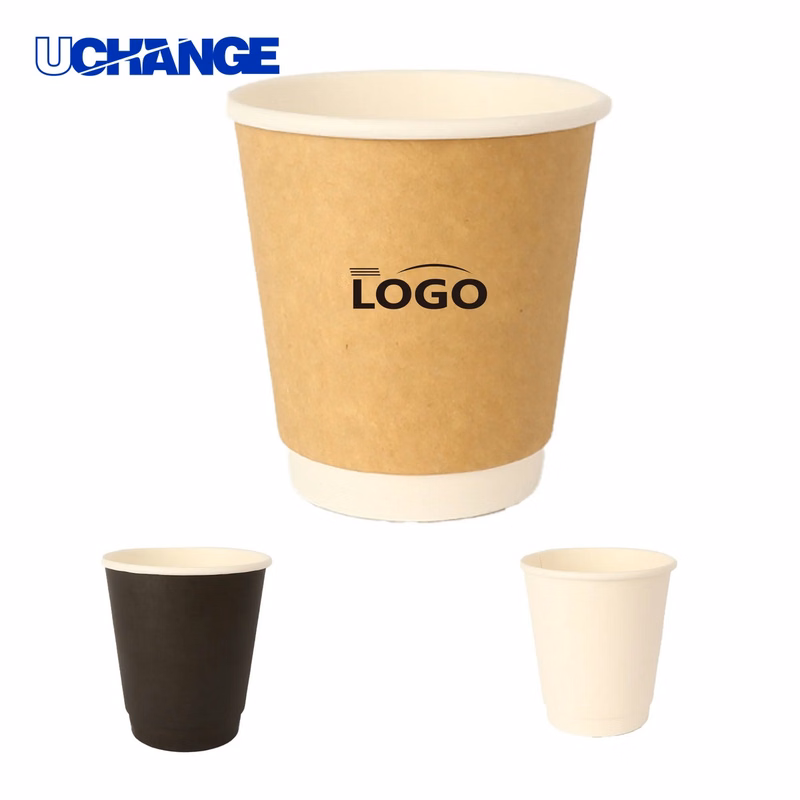Disposable White Paper Coffee Cup