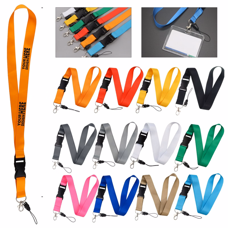 Buckle Release Sublimated Lanyard for Badge Holding