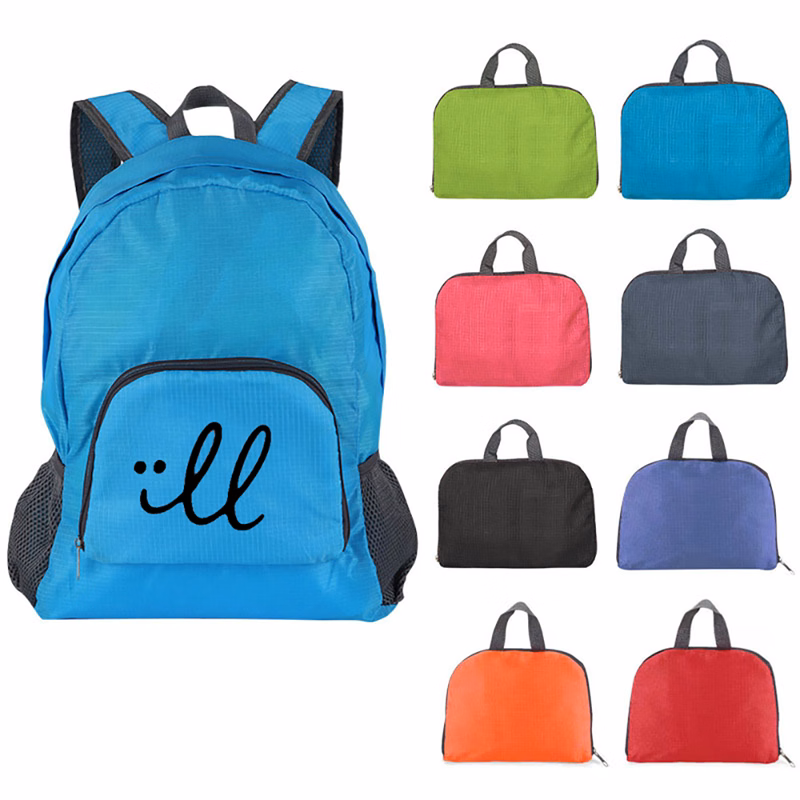 Foldable Backpack With Side And Front Pockets