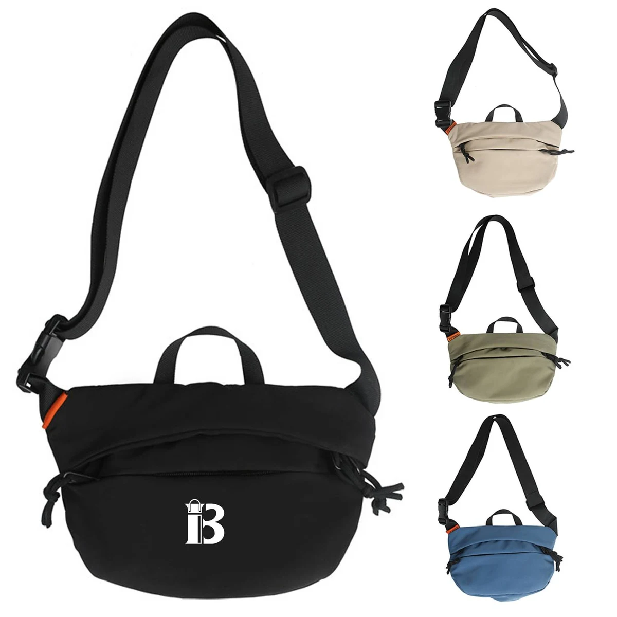 Unisex Adjustable Nylon Sport Crossbody Bag 1