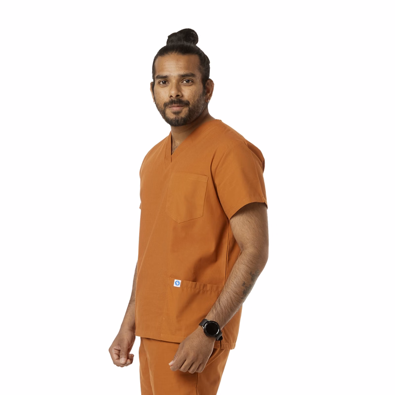 Three-Pocket Scrub Top