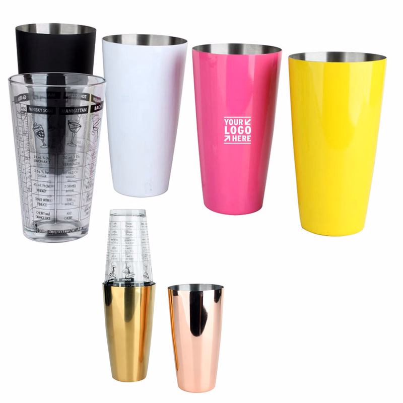 Stainless Steel Cocktail Glass Boston Martini Shaker