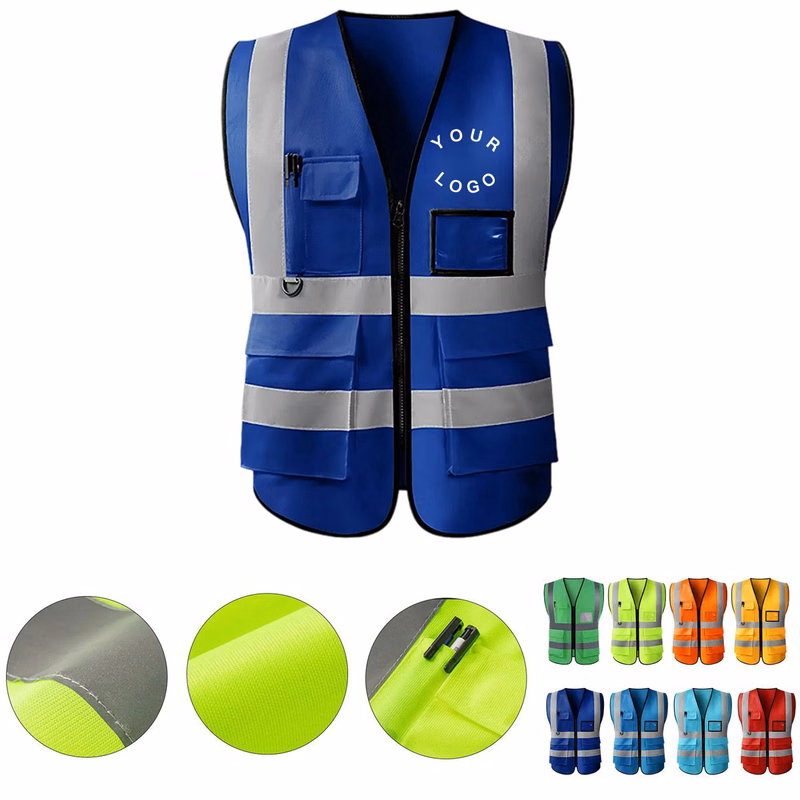 Polyester Reflective Vest For Nighttime Visibility