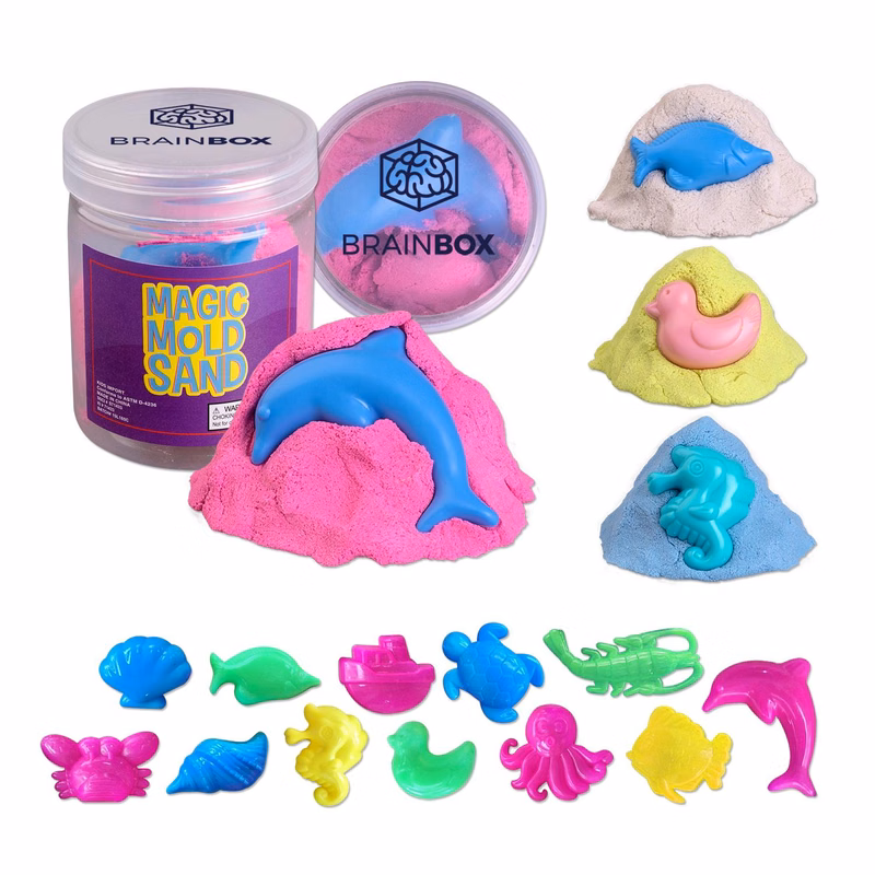 Magic Molding Cotton Sand with Plastic Mold