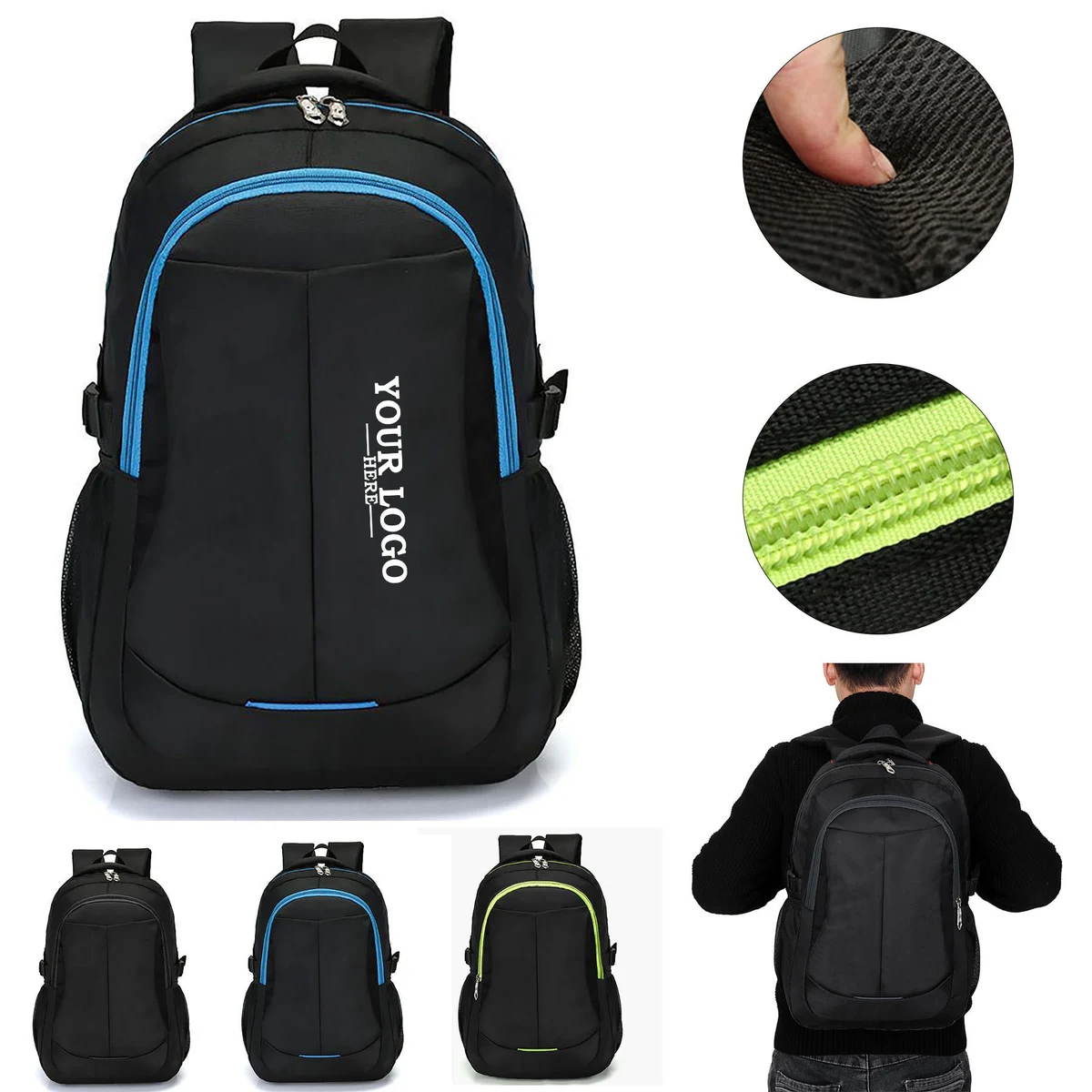 Zippers Large Storage Backpack 1