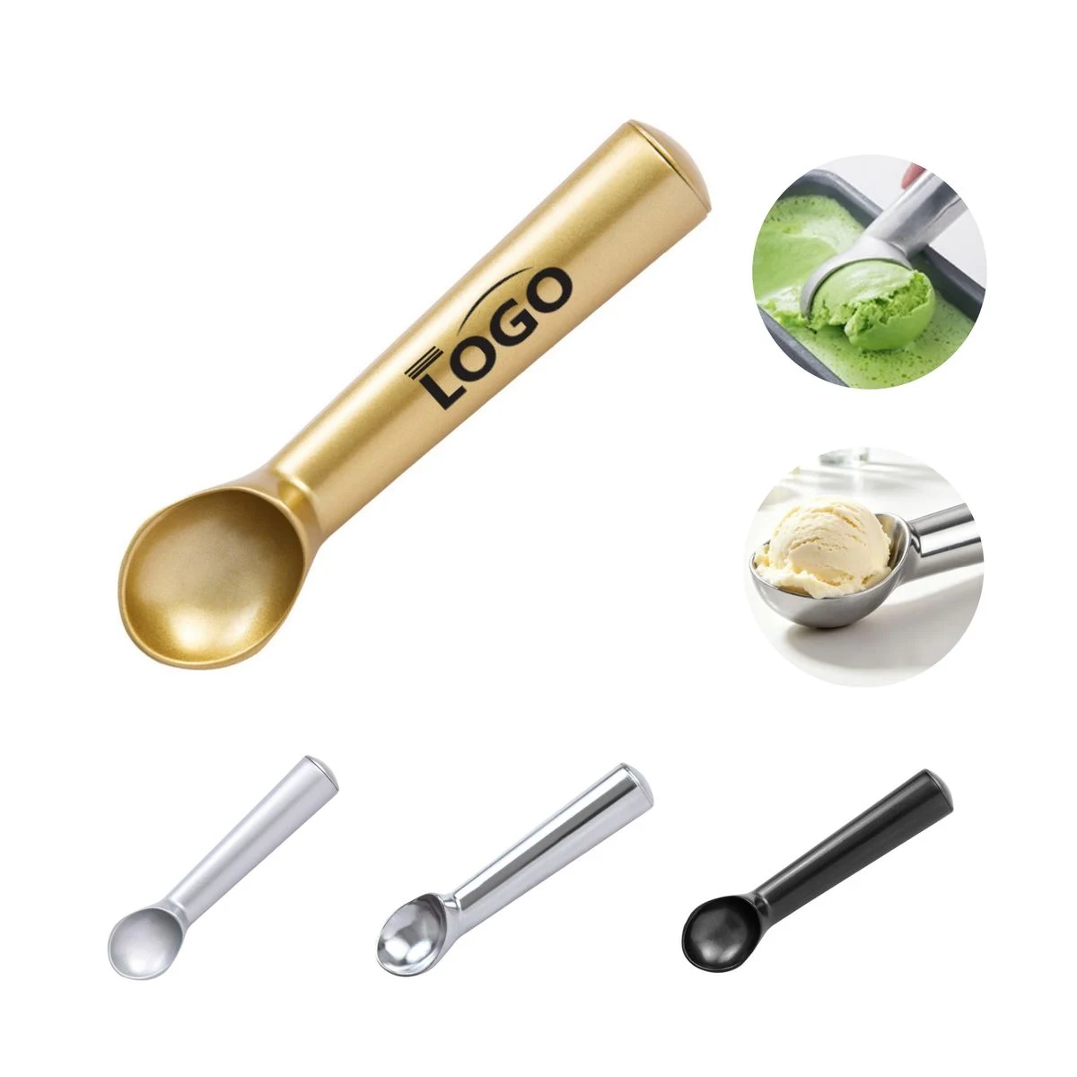 Self?Thawing Aluminum Alloy 1.5oz Ice Cream Scoop 1
