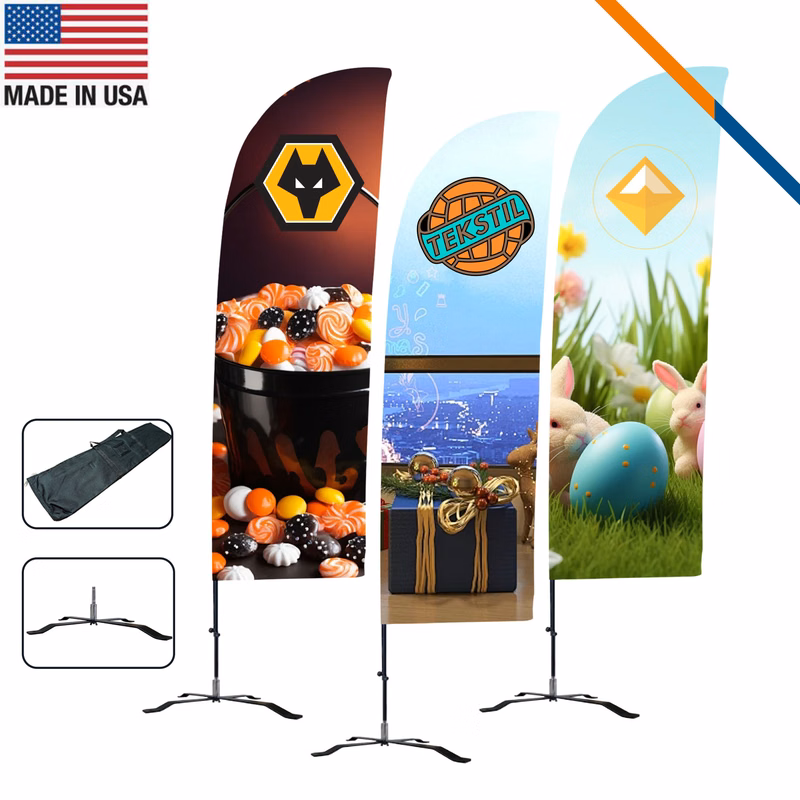 9' Ketie Double-Sided Straight Flag