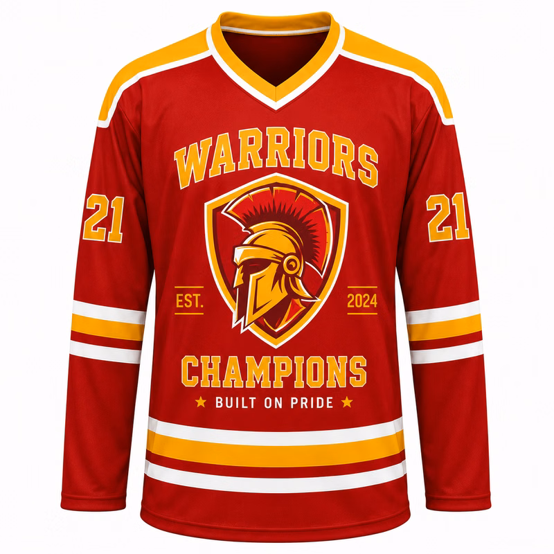 Custom Full Color Sublimated Performance Ice Hockey Jersey