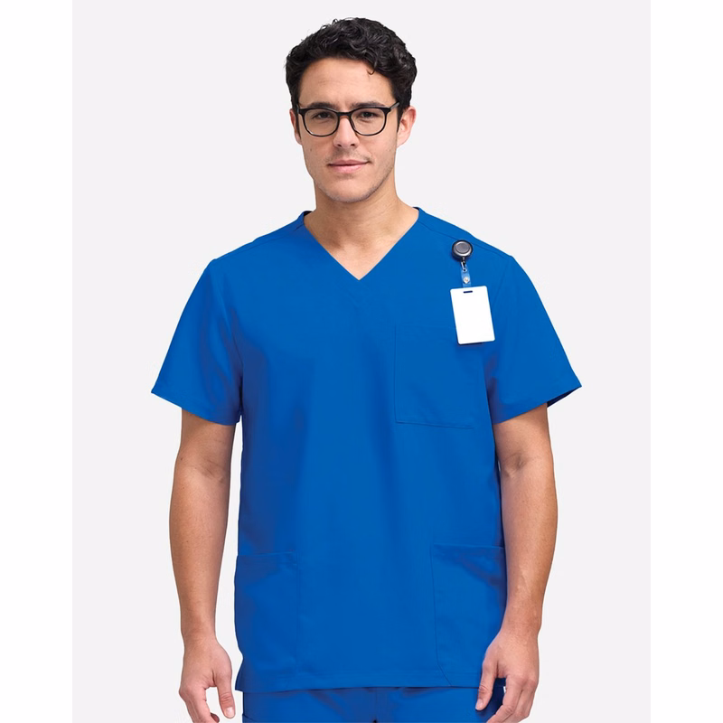 Men's V-Neck 3 Pocket Scrub Top - HMB002