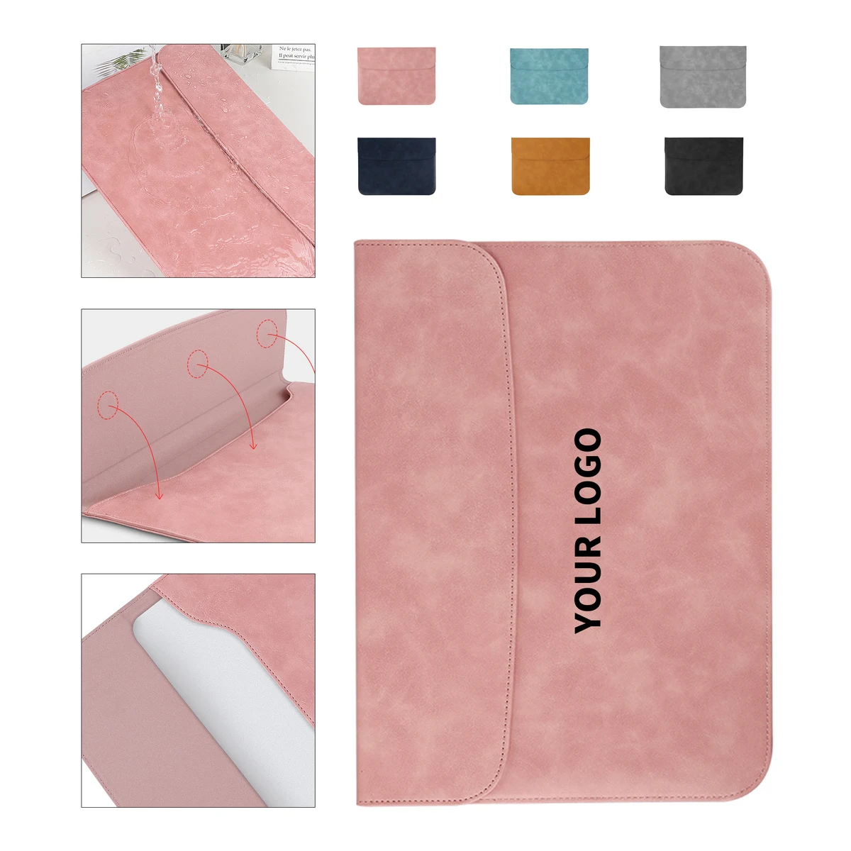 PU Leather Laptop Sleeve With Waterproof Protection 1
