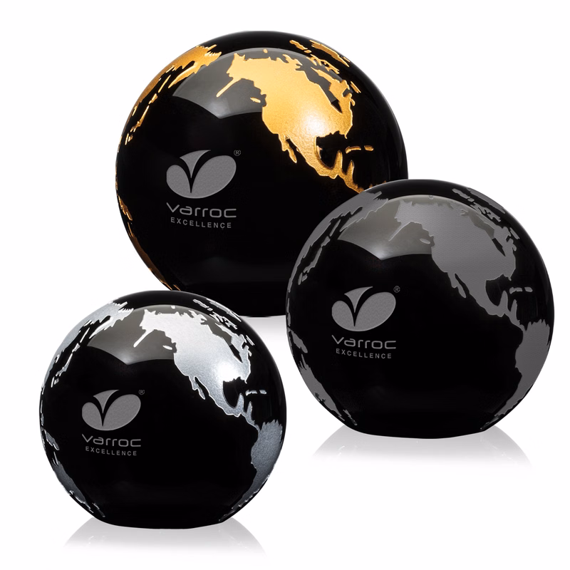 Globe Paperweight - Black