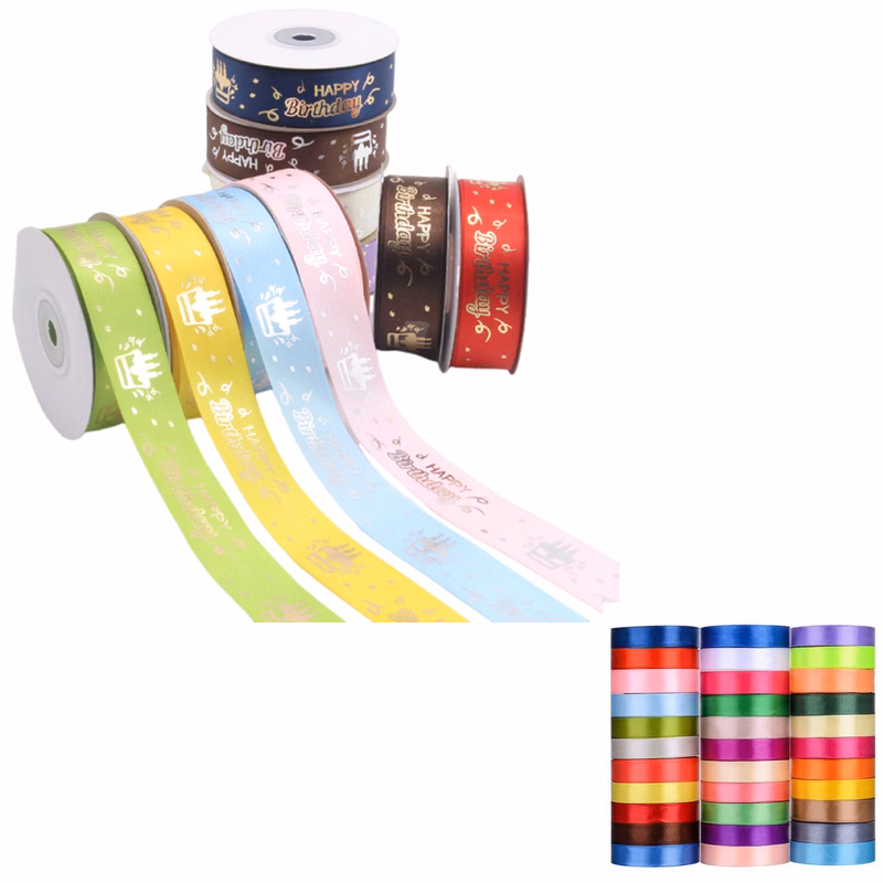 Gift Packing Polyester Ribbon Roll 100 Yard