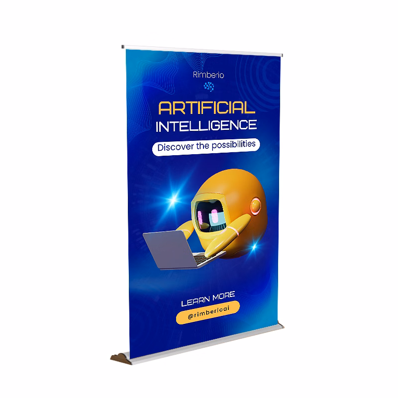 48"W x 80"H Monza™ Trak™ Retractable Banner Stand Kit, Premium Film