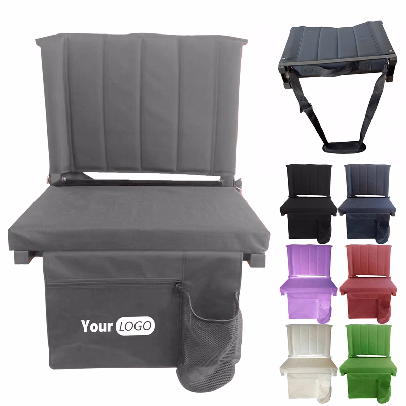 Oxford Portable Stadium Chair ?C Foldable With Backrest
