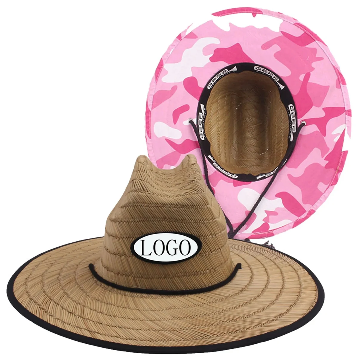 Lifeguard Beach Straw Sun Hat For Men Women 1
