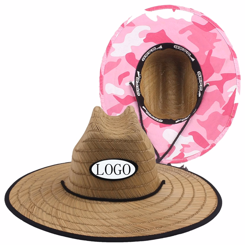 Lifeguard Beach Straw Sun Hat For Men Women