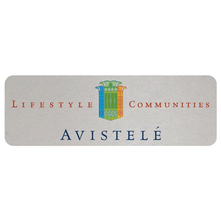 USA Made Eco-Friendly Sublimated Aluminum Badges (1-5 Sq. Inches) - Logo Only 1