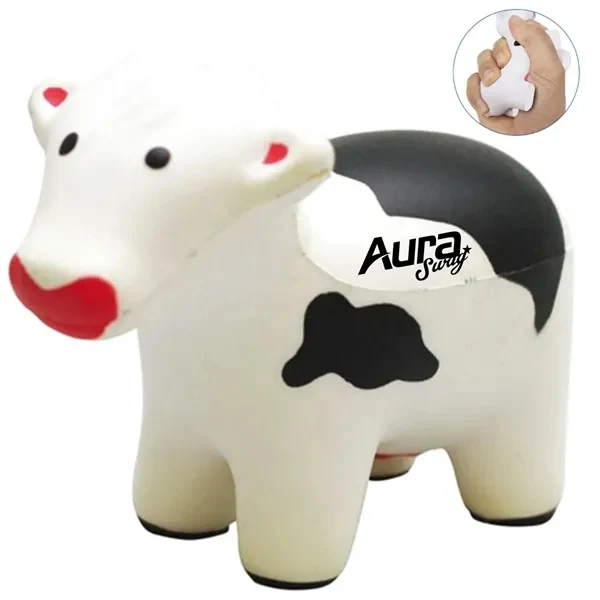 Custom Foam Cow-Shaped Squeeze Toy for Stress Relief — Agriculture and Wellness Giveaway 1
