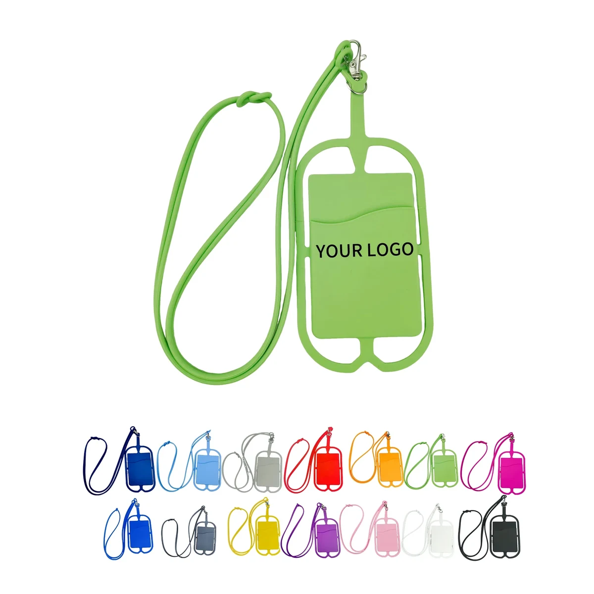 Silicone Phone Lanyard Card Holder Pocket 1