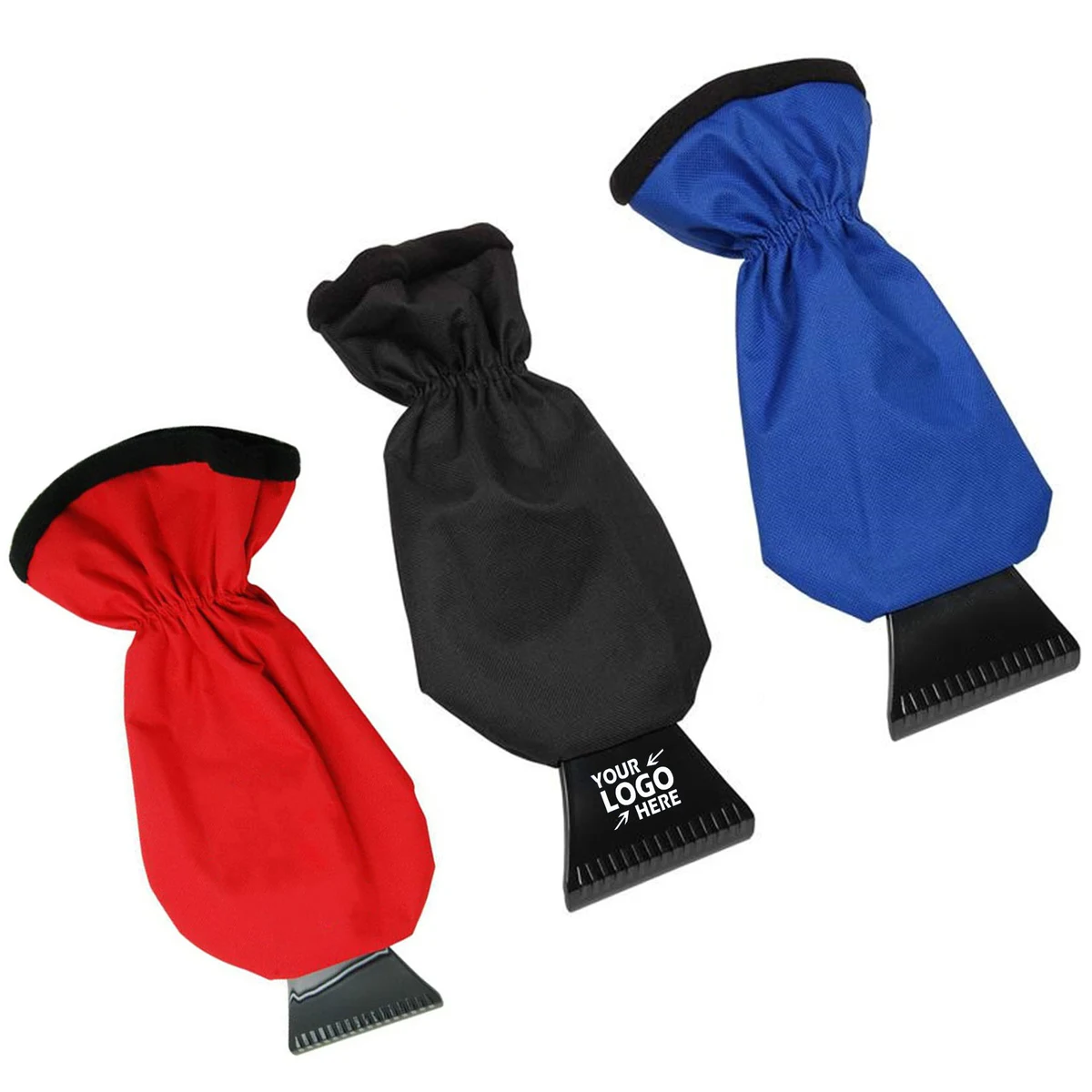 Ice Scraper Glove with Elastic Cord 1