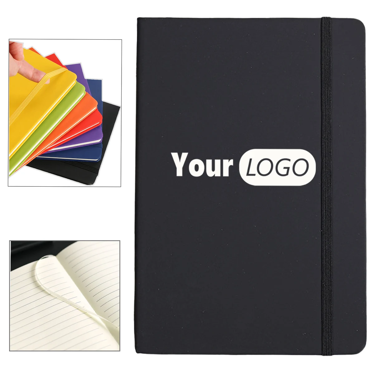 PU Leather Notebooks with Elastic Band 1