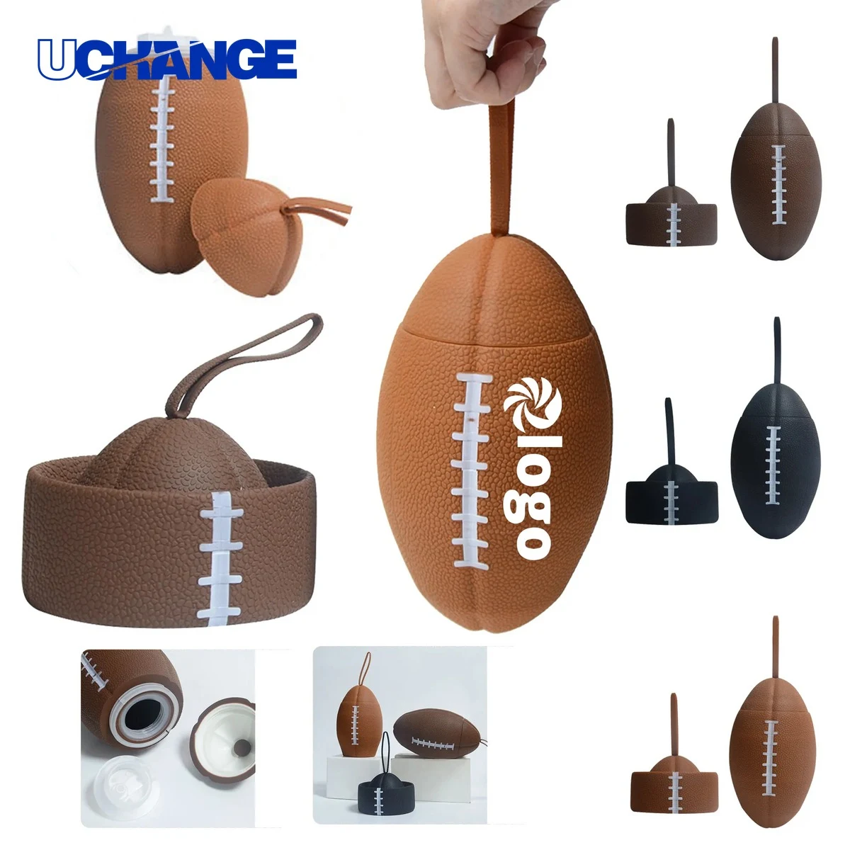 Premium Football Water Bottle Container (25oz) 1