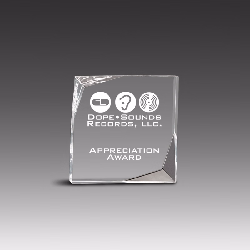 Freestanding Offset Bevel Award (6"x6"x1")