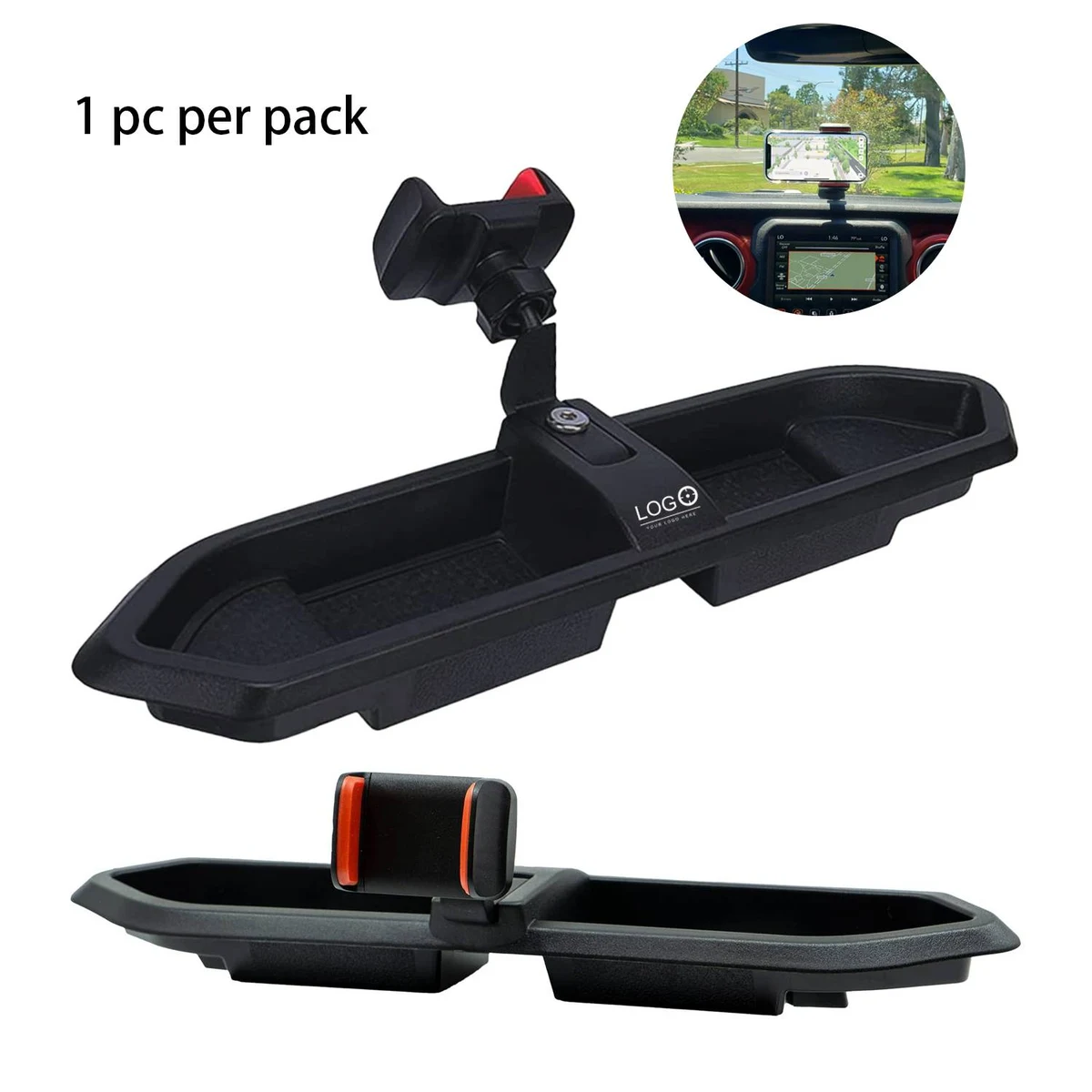 ABS Jeep Wrangler Dashboard Phone Mount 1