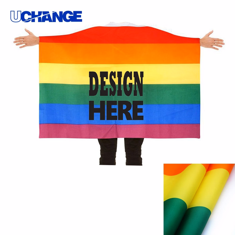 Gay Pride Rainbow Flag Cape for Events