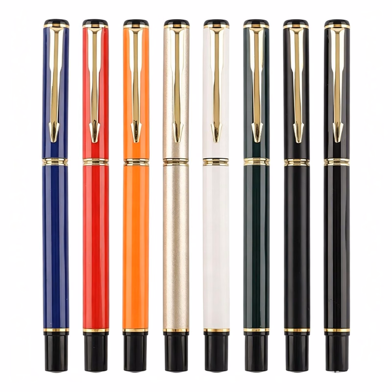 Aluminum Barrel Refillable Busines Gift Gel Pens Custom Logo