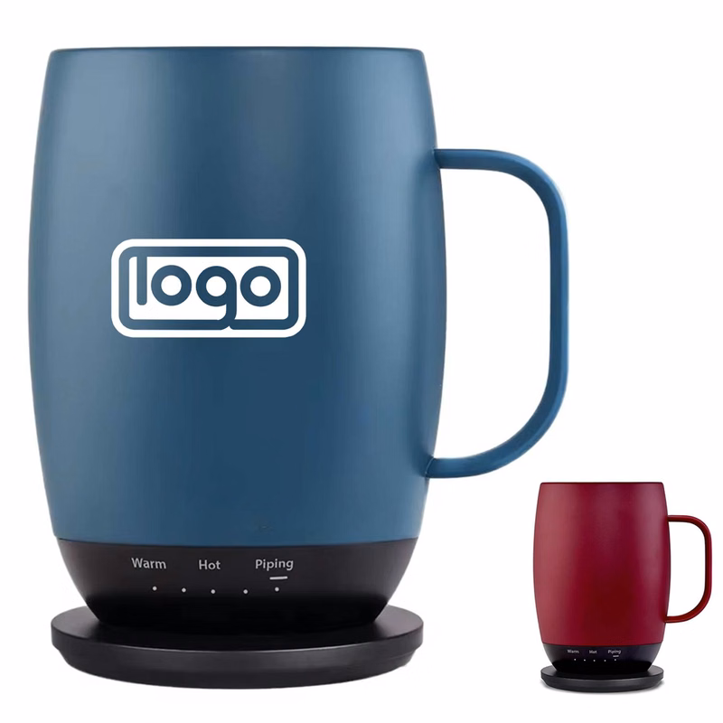 12oz Adjustable Heat Smart Warmer Stainless Steel Mug Set