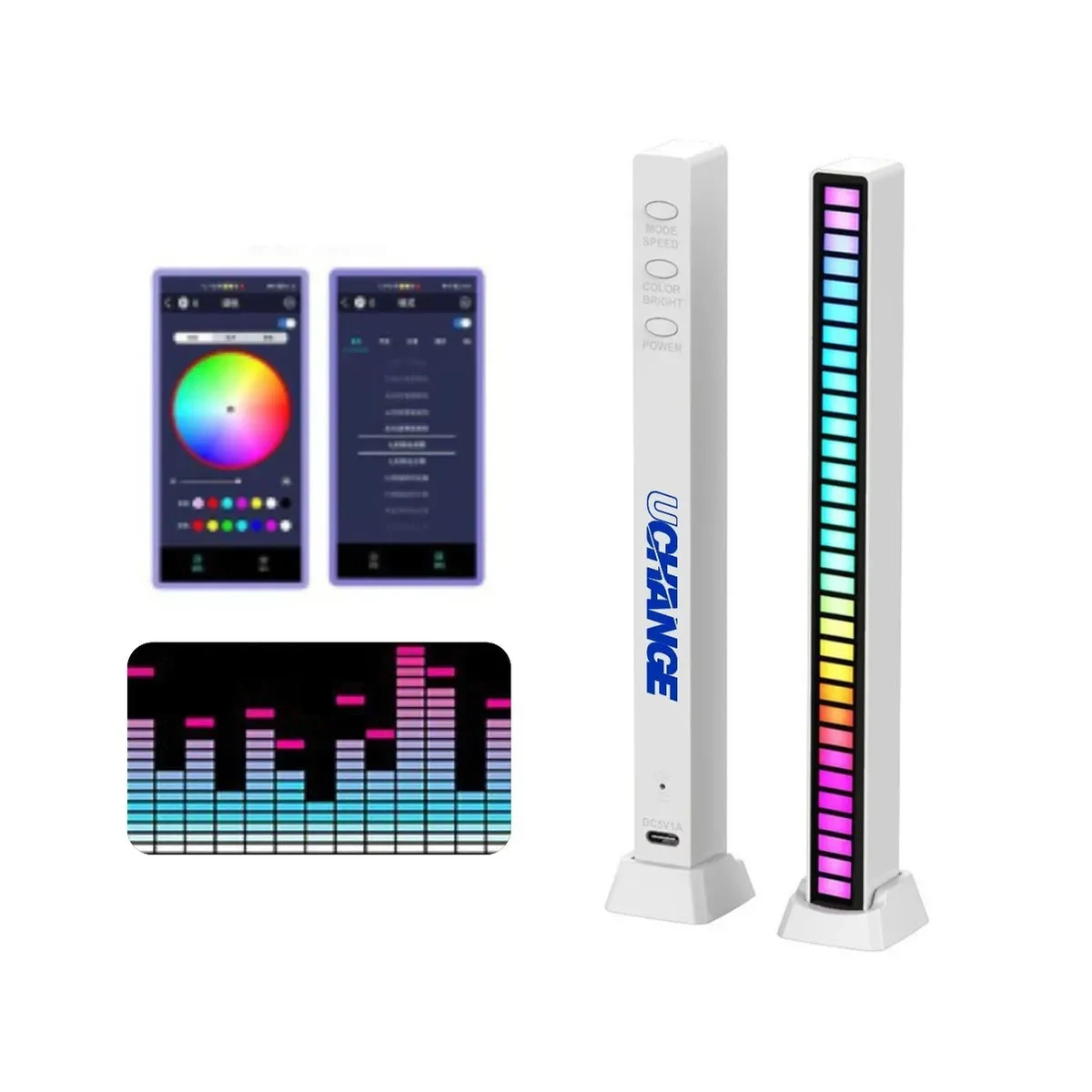 Sound Reactive RGB LED Light Bar With App Control 1