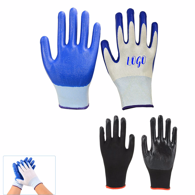 Nitrile Coated Slip Work Gloves